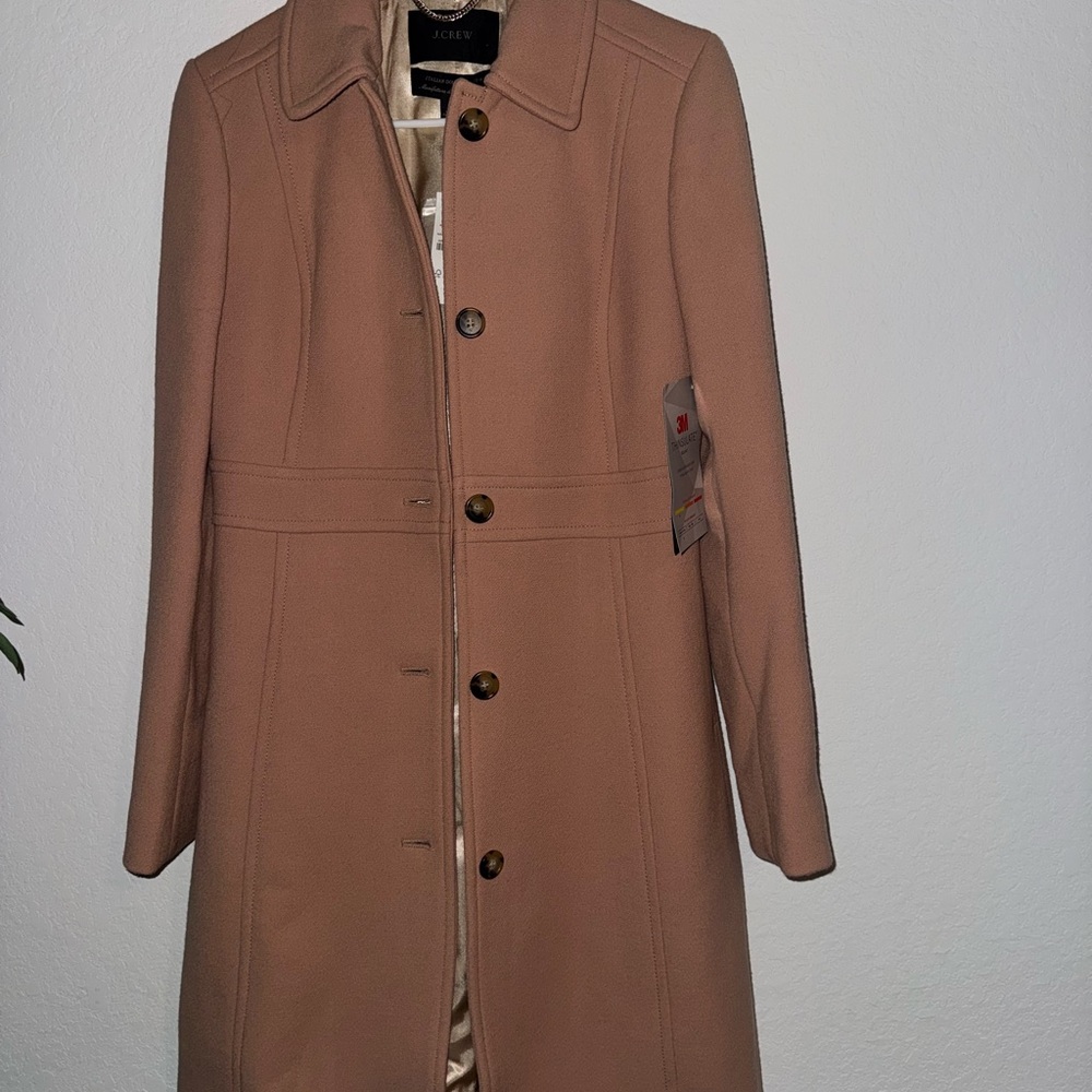 J. Crew Women's pink / tan Trench Coat